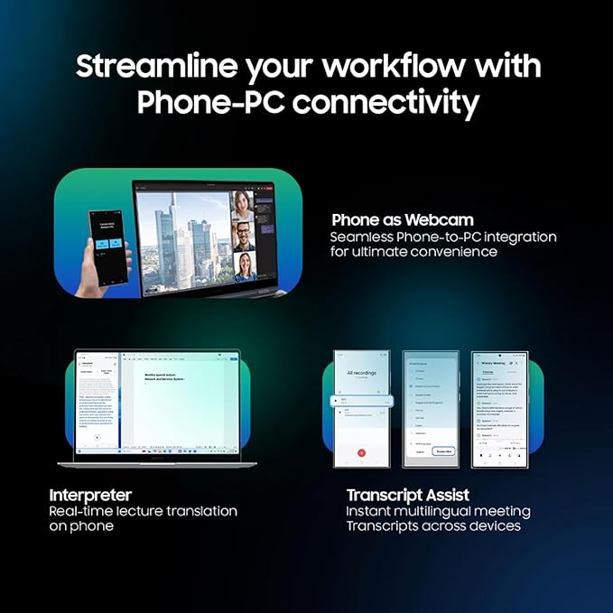 samsung galaxy book5 360 | intel evo core ultra 7 256v | built in ai | 15.6" (39.6cm) touchscreen 2 in 1 amoled 60hz | 500 nits (16gb/512gb ssd/intel arc/win11/mso'21/gray/1.46kg) | s pen included samsung galaxy book5 360 | intel evo core ultra 7 256v | built in ai | 15.6" (39.6cm) touchscreen 2 in 1 amoled 60hz | 500 nits (16gb/512gb ssd/intel arc/win11/mso'21/gray/1.46kg) | s pen included