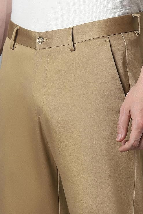 louis philippe men's slim fit mid rise solid premium cotton enhanced softness and breathability superior comfort trouser louis philippe men's slim fit mid rise solid premium cotton enhanced softness and breathability superior comfort trouser