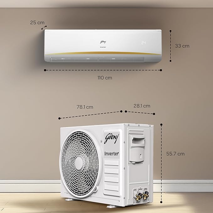 godrej 2.5 ton 3 star, 5 years comprehensive warranty, ai powered, 5 in 1 convertible cooling, 4 way air swing inverter split ac (copper, heavy duty cooling at 52 °c, ac 2.5t ei 30linv3r32 wwr, white) godrej 2.5 ton 3 star, 5 years comprehensive warranty, ai powered, 5 in 1 convertible cooling, 4 way air swing inverter split ac (copper, heavy duty cooling at 52 °c, ac 2.5t ei 30linv3r32 wwr, white)