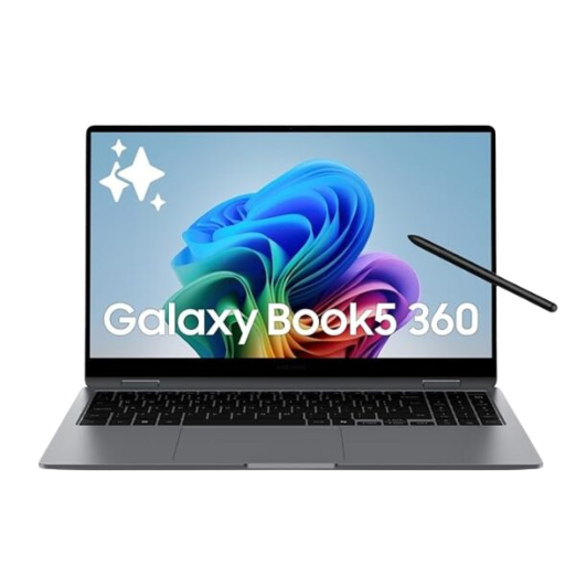 samsung galaxy book5 360 | intel evo core ultra 7 256v | built in ai | 15.6" (39.6cm) touchscreen 2 in 1 amoled 60hz | 500 nits (16gb/512gb ssd/intel arc/win11/mso'21/gray/1.46kg) | s pen included samsung galaxy book5 360 | intel evo core ultra 7 256v | built in ai | 15.6" (39.6cm) touchscreen 2 in 1 amoled 60hz | 500 nits (16gb/512gb ssd/intel arc/win11/mso'21/gray/1.46kg) | s pen included